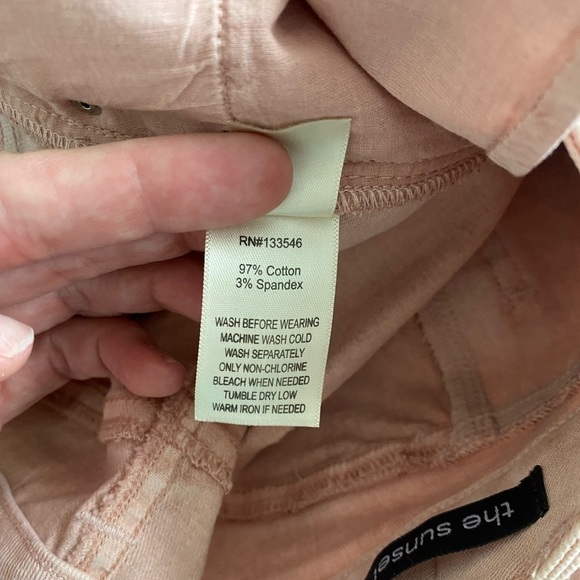 Ecru Pink The Sunset Two Color Straight Leg Jeans Size 26 - Picture 11 of 16